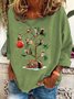 Christmas Tree Cat Casual Sweatshirt