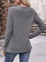 Casual Loose Crew Neck Blouse
