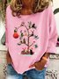 Christmas Tree Cat Casual Sweatshirt