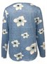 Casual Floral Jersey T-Shirt