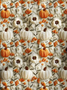 Halloween Pumpkin Print Sweatshirt