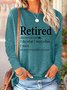 Text Letters Casual Blouse