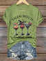 Women's Funny Halloween Salem Witch Cocktail Club Casual T-Shirt