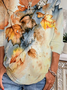 Maple Leaf Casual T-Shirt