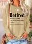 Text Letters Casual Blouse