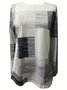 Women's Casual Geometric Print Round Neck Long Sleeve T-Shirt