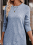 Plain Casual Crew Neck T-Shirt