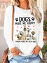 Loose Casual Dog Blouse