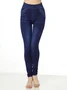 Plain Tight Casual High Elasticity Leggings