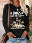 Loose Casual Dog Blouse