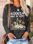 Loose Casual Dog Blouse