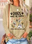 Loose Casual Dog Blouse