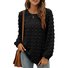Women's Long Sleeve Blouse Spring/Fall White Plain Crew Neck Daily Going Out Casual Top