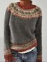 Casual Loose Crew Neck Sweater