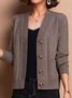 Pocket Stitching Casual Cardigan