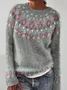 Casual Loose Crew Neck Sweater