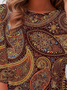 Ethnic Floral Casual T-Shirt