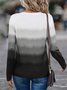 Jersey Abstract Casual Blouse