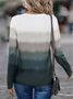 Jersey Abstract Casual Blouse