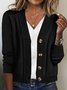 Pocket Stitching Casual Cardigan