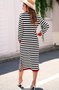 Casual Others Striped Regular Fit Dress With No