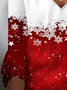 Christmas Snowflake Design Casual Top