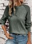 Casual Lace Crew Neck T-Shirt