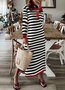 Casual Others Striped Regular Fit Dress With No