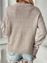 Yarn/Wool Yarn Casual Star Sweater