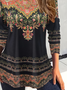 Jersey Crew Neck Casual Loose T-Shirt