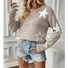 Yarn/Wool Yarn Casual Star Sweater