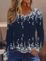 Loose Casual Jersey Crew Neck T-Shirt