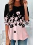 Floral Print Long Sleeve T-Shirt