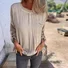Crew Neck Plain Casual Regular Fit Sweatshirt