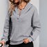 Loose Long Sleeve Plain Casual Hoodie