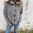 Casual Shirt Collar Teddy Jacket