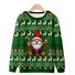 Santa Claus Gnome  Christmas tree Christmas Elk Crew Neck Santa Claus Casual Loose Sweatshirt