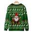 Santa Claus Gnome  Christmas tree Christmas Elk Crew Neck Santa Claus Casual Loose Sweatshirt
