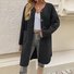 Loose Casual Crew Neck Teddy Jacket