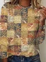 Casual Jersey Ethnic T-Shirt