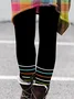 Vintage Jersey Striped Tight Leggings
