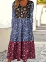 Crew Neck Lace Casual Regular Fit Dress With No