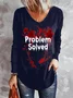 Bloody Problem Solved Halloween  T-Shirt