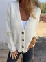 Yarn/Wool Yarn Casual Cardigan