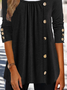 Crew Neck Casual Jersey Blouse