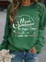 Women's Merry Christmas Print Casual Sweatshirt