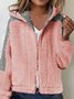 Casual Color Block Loose Jacket