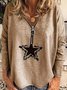 Casual V Neck Blouse