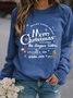 Women's Merry Christmas Print Casual Sweatshirt