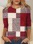 Jersey Vintage Colorblock Crew Neck T-Shirt